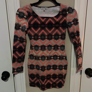 Charlotte Russe Slim Fit Long Sleeve Dress
